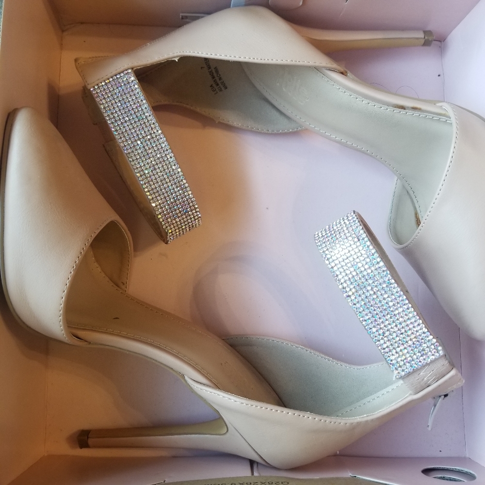 Crystal Rhinestone Heels Wedding Bride Bridesmaid Prom Cocktail